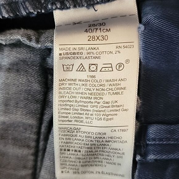 Gap blue chinos Size 28 - Picture 11 of 14